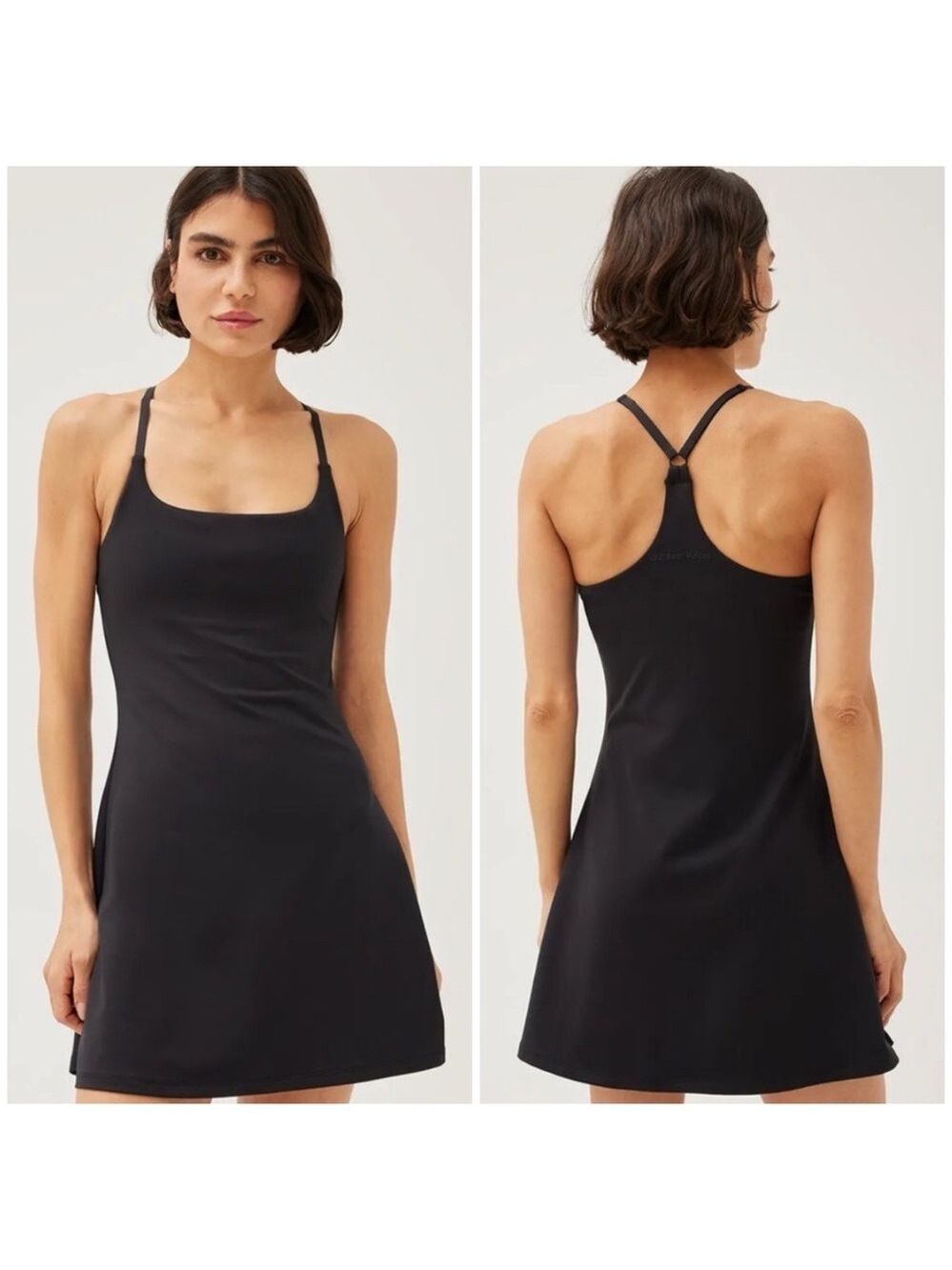 Outdoor Voices Tech Sweat Move Free Dress in Black